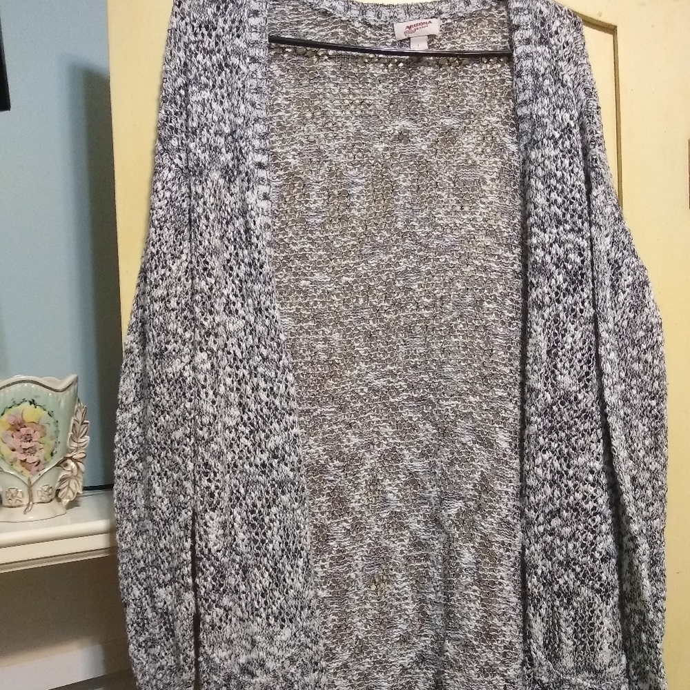 Long crochet cardigan